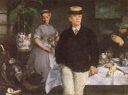 Edouard Manet Luncheon in the studio oil painting reproduction